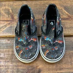 Vans with monster truck print, RARE, size 6.5